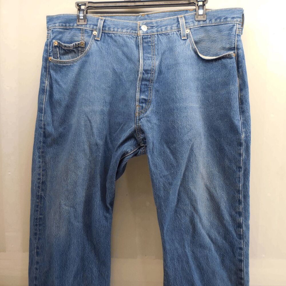 Vintage Levis 501XX Y2K Mens 41x29 Straight Leg Button Fly Classic American Jean - Picture 7 of 9